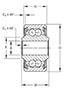 Aerospace - Airframe Control Ball Bearings - DSP-Series Line Drawing.JPG